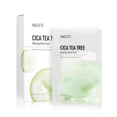 NACIFIC Cica Tea Tree Relaxing Mask Pack 10ea.