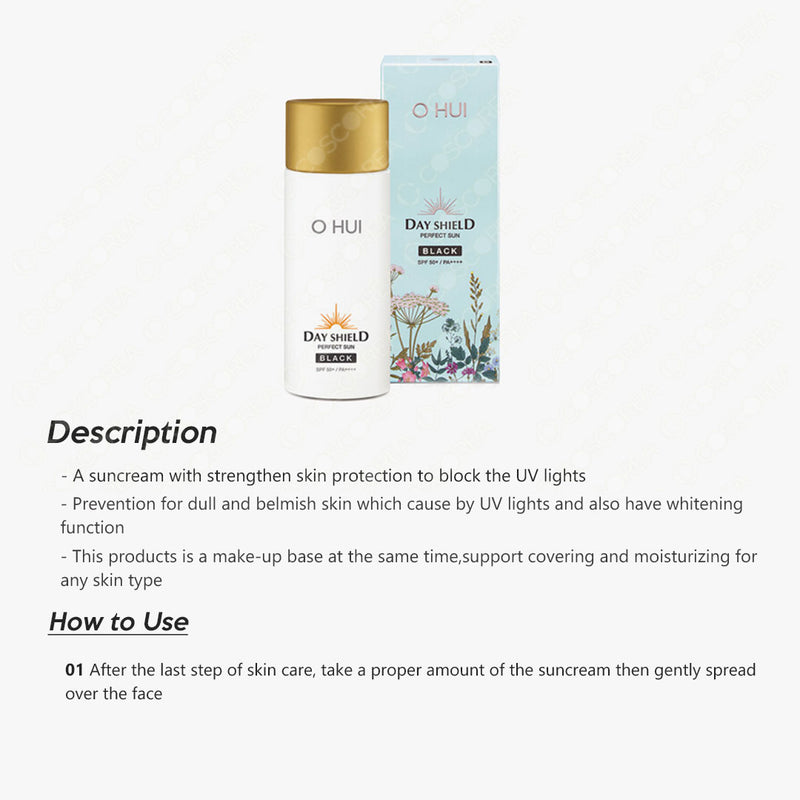 OHUI Day Shield Perfect Sun Black 80ml Edition.