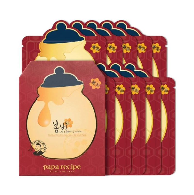 PAPA RECIPE Bombee Ginseng Red Honey Oil Mask Pack 20g x 10ea.