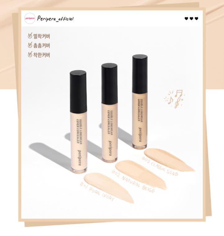 PERIPERA Double Longwear Cover Concealer 5.5g.