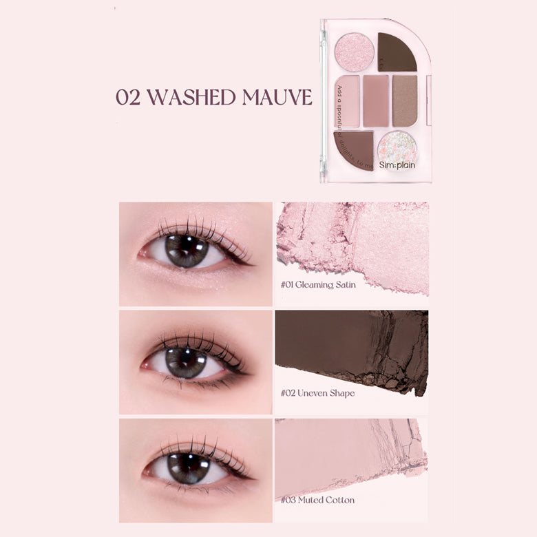 PERIPERA Sim plain Eye Palette 1.5g x 1.17g x 2.18g x 4.