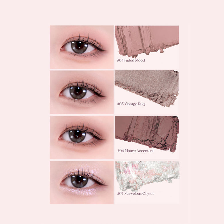 PERIPERA Sim plain Eye Palette 1.5g x 1.17g x 2.18g x 4.