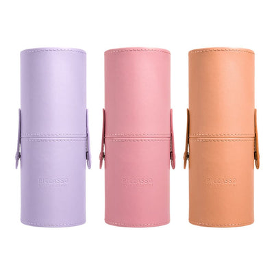 PICCASSO COLLEZIONI Leather Cylindrical Brush Case 1ea.