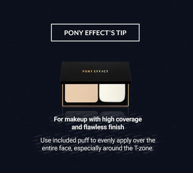 PONY EFFECT Coverstay Skin Cover Powder Pact 10.5g.