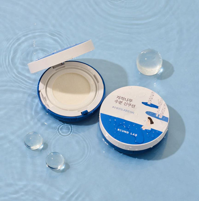 ROUND LAB Birch Juice Moisturizing Sun Cushion 15g.