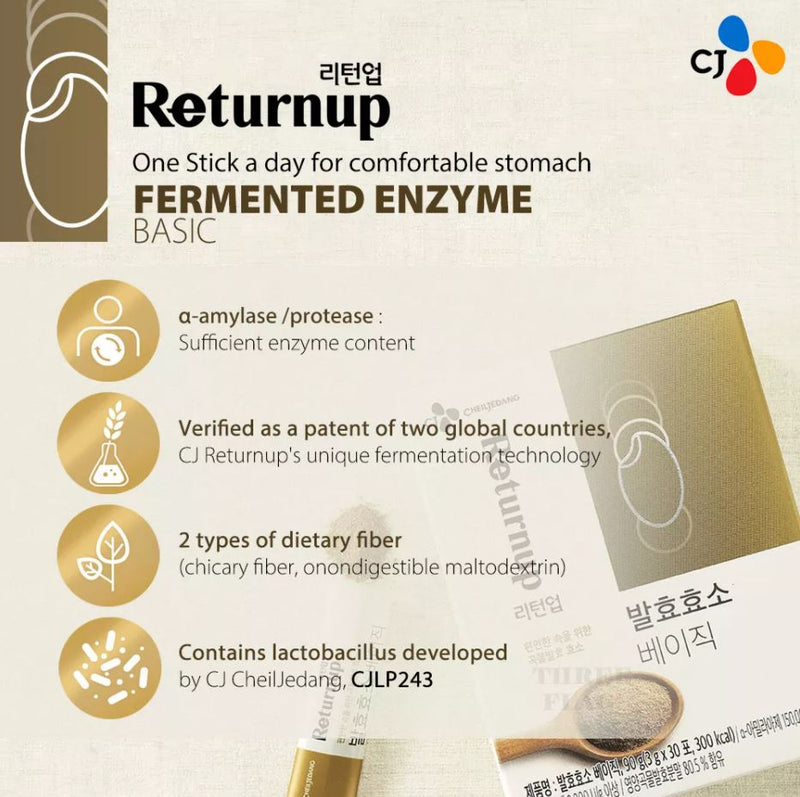 RETURNUP Grain Enzyme 30 Sticks.
