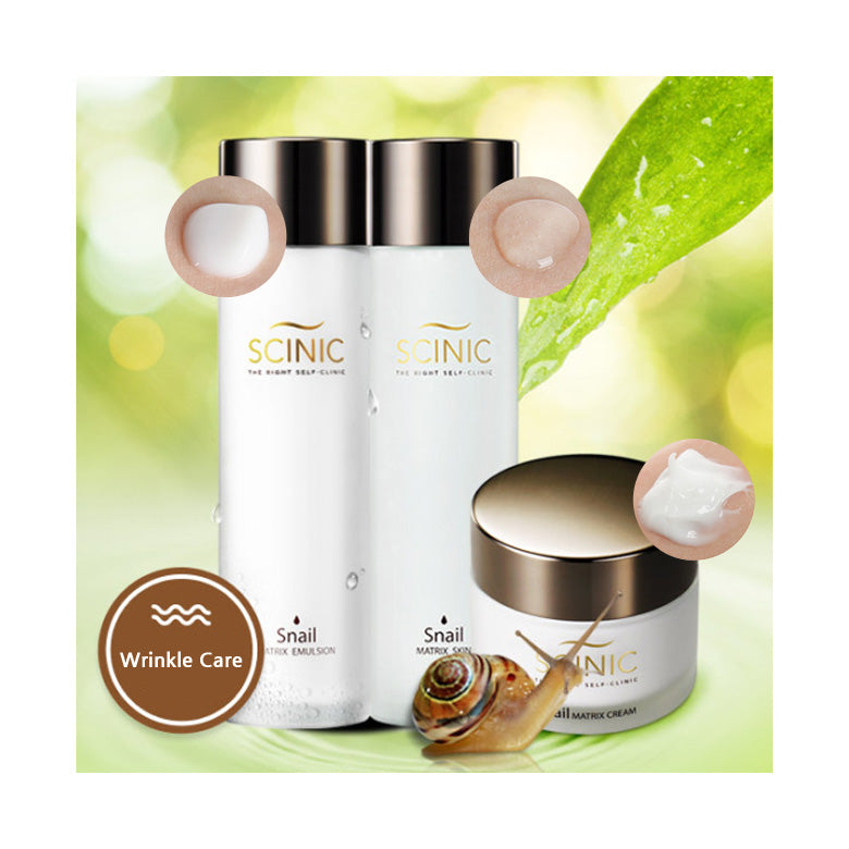 SCINIC Snail Matrix Set 3items Korean skincare Kbeauty Cosmetics