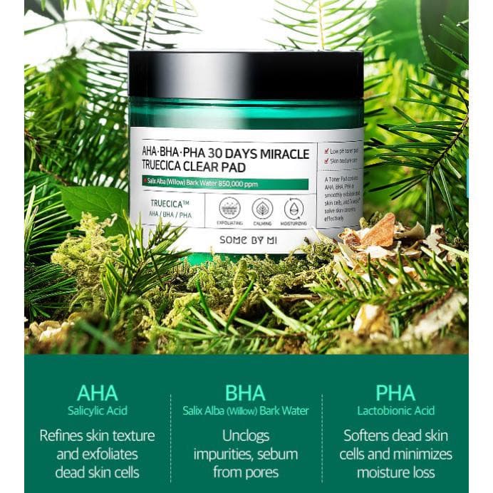 SOME BY MI AHA, BHA, PHA 30 Days Miracle Truecica Clear Pad 70ea.