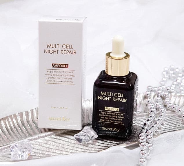 SECRET KEY Multi Cell Night Repair Ampoule 50ml Korean skincare Kbeauty Cosmetics