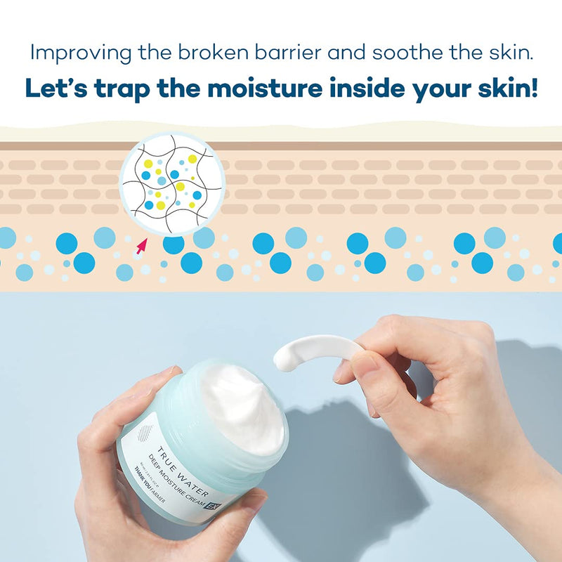 THANK YOU FARMER True Water Deep Moisture Cream EX 80ml.