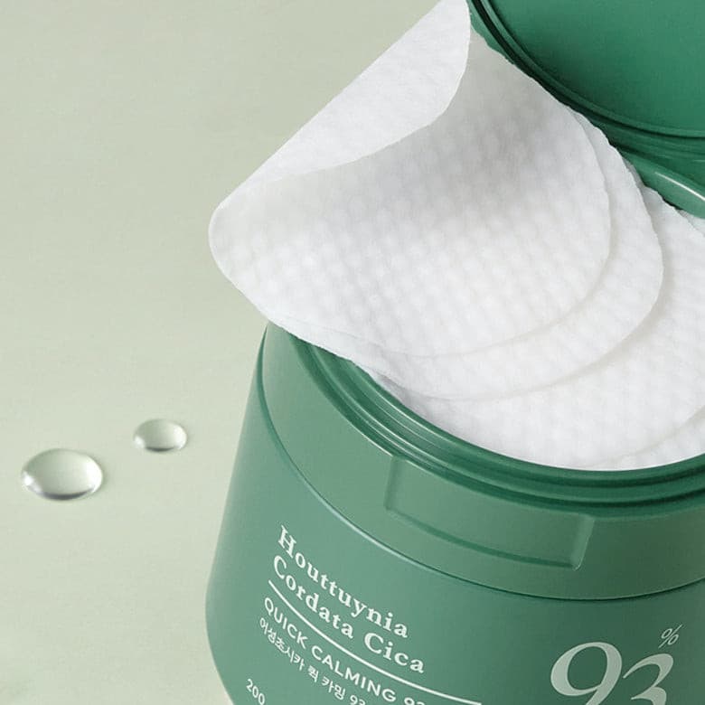 TONYMOLY Houttuynia Cordata Cica Quick Calming 93 Pad 200ml.