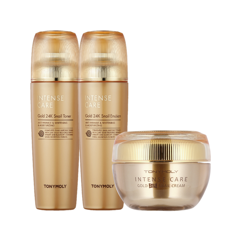 TONYMOLY Intense Care Gold 24K Snail 3 Set.
