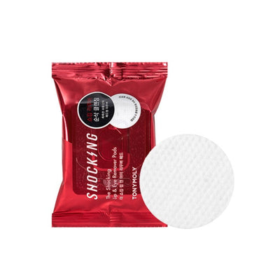 TONYMOLY The Shocking Lip & Eye Remover Pads 55g (30ea).