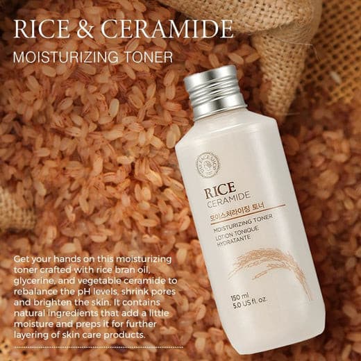 The Face Shop Rice and Ceramide Moisturizing Toner 150ml.
