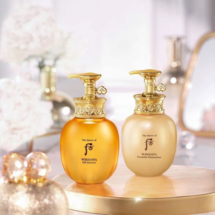THE HISTORY OF WHOO Whoospa Body Oil Shower Moisturizer Special Set.