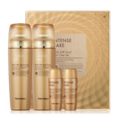 TONYMOLY Intense Care Gold 24K Snail 2 Set Korean skincare Kbeauty Cosmetics