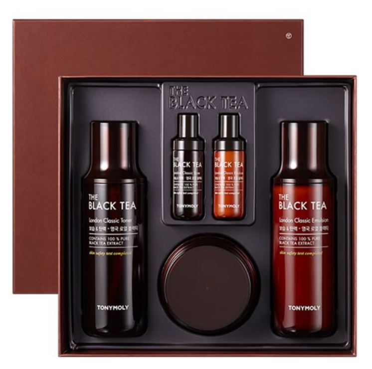 TONYMOLY The Black Tea Skin Care 3 Set Korean skincare Kbeauty Cosmetics