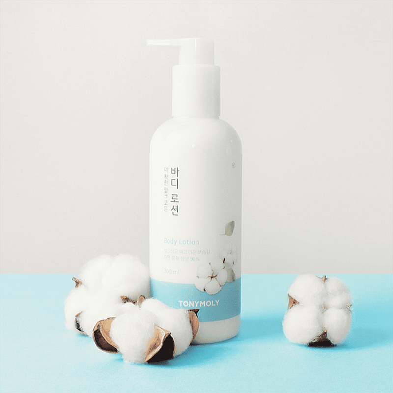 TONYMOLY  The Natural Kind Milk Cotton Body Care Set.