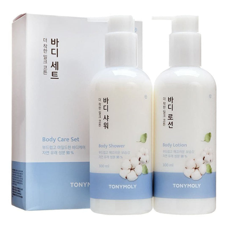 TONYMOLY  The Natural Kind Milk Cotton Body Care Set.