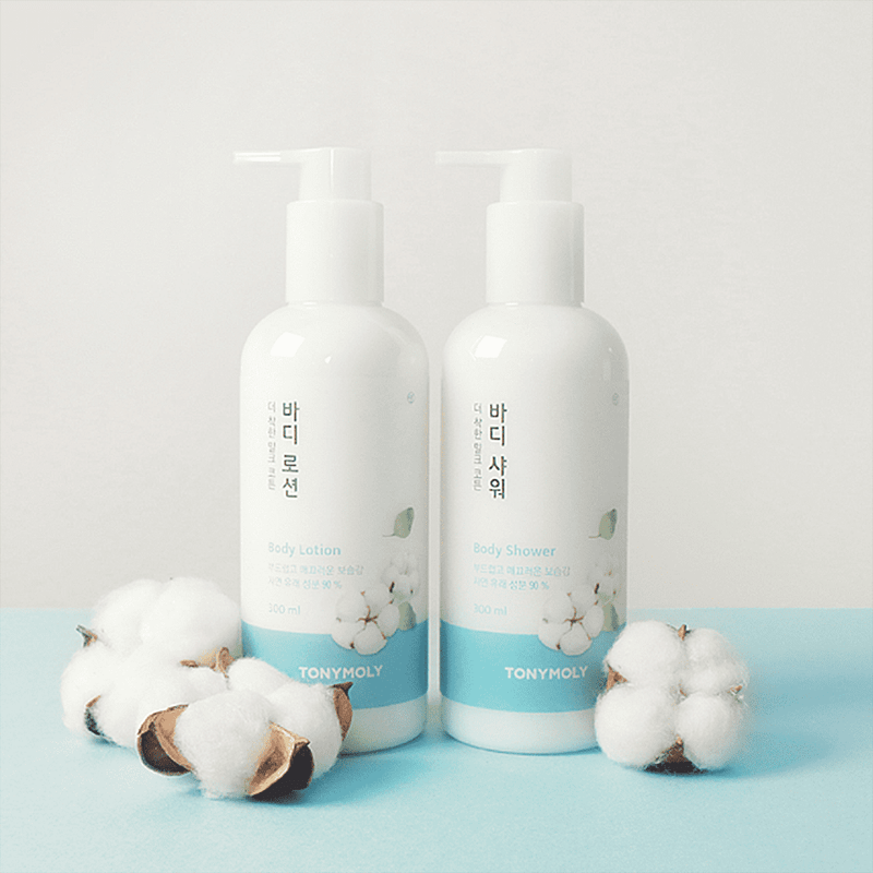 TONYMOLY  The Natural Kind Milk Cotton Body Care Set.