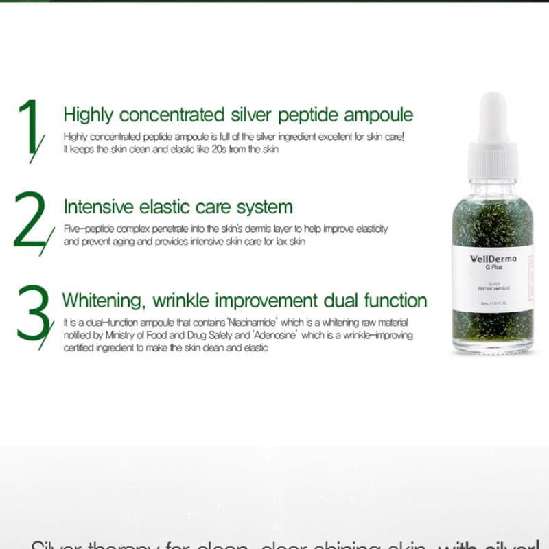 WellDerma G Plus Silver Peptide Ampoule 30ml.