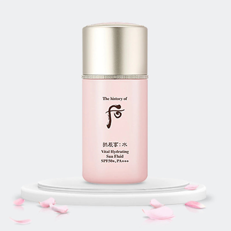 ההיסטוריה של WHOO חיוני לחות נוזל השמש SPF50 + PA +++ 60 מ"ל קוריאנית לטיפוח העור Kbeauty קוסמטיקה