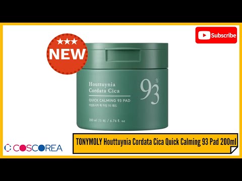 TONYMOLY Houttuynia Cordata Cica Quick Calming 93 Pad 200ml