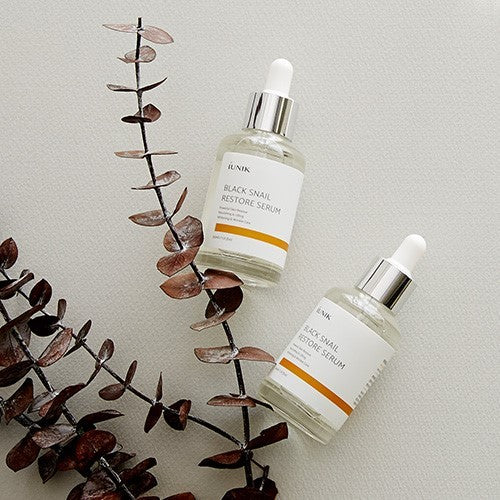 iUNIK New Black Snail Restore Serum 50ml Korean skincare Kbeauty Cosmetics
