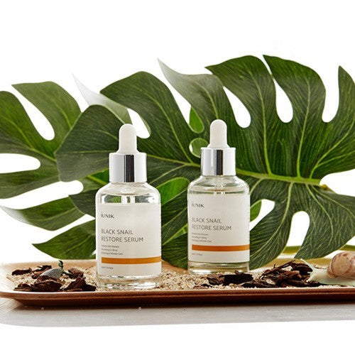 iUNIK New Black Snail Restore Serum 50ml Korean skincare Kbeauty Cosmetics