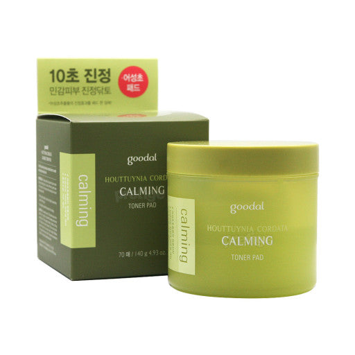 GOODAL Houttuynia Cordata Calming Toner Pad (70 Sheets).