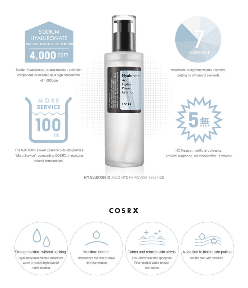 COSRX Hyaluronic Acid Hydra Power Essence 100ml.