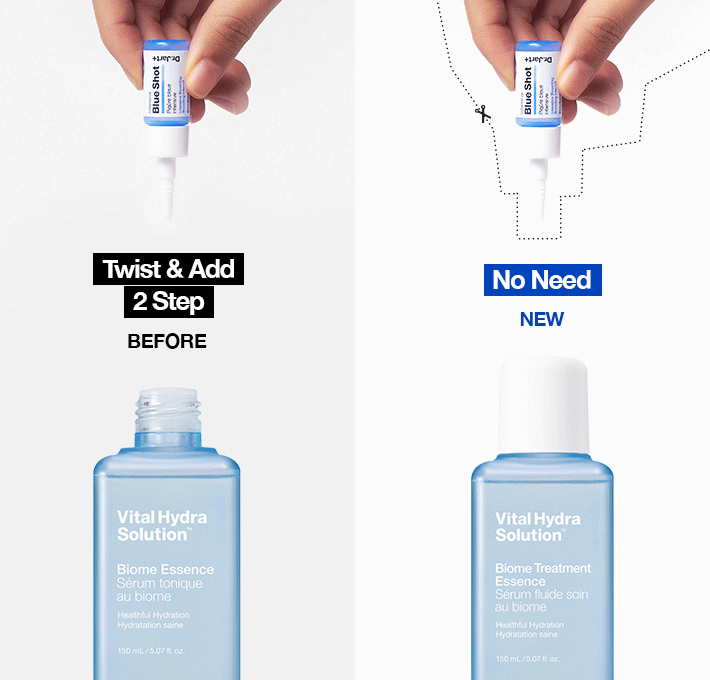 Dr.Jart+ Vital Hydra Solution Biome Essence 245ml + Intensive Ampule Shot 7ml.