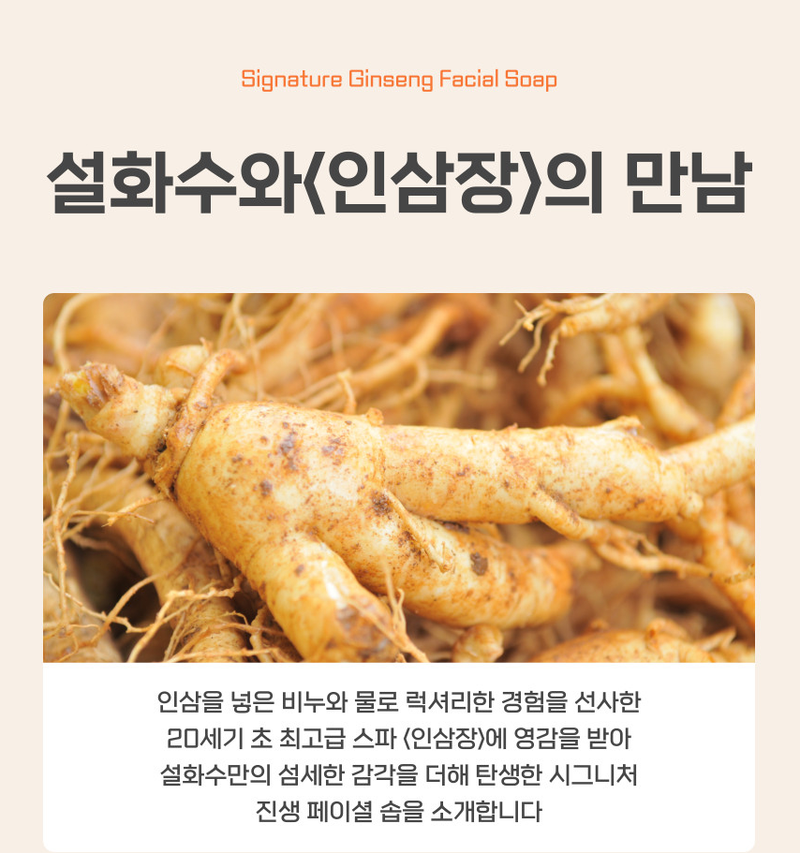 [Renewal]SULWHASOO Herbal Soap >SULWHASOO Signature Ginseng Facial Soap 120g *2ea