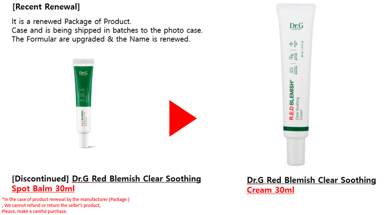 [Renewal] Dr.G Red Blemish Clear Soothing Spot Balm 30ml > Red Blemish Clear Soothing  Cream