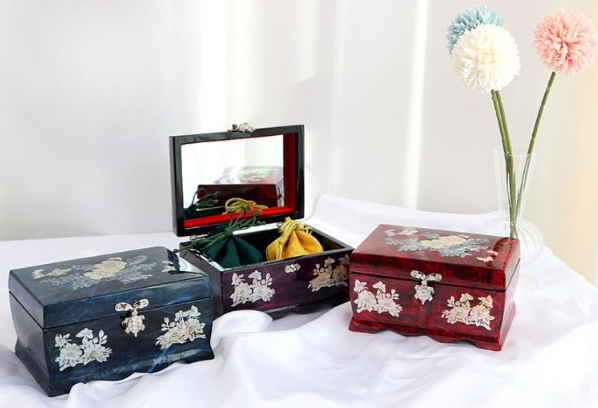 Hanji Mother-of-Pearl Jewelry Box 15cm