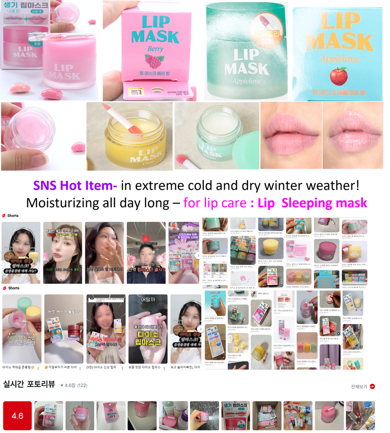 [SNS Hot Item] Joylife_  Lip  Sleeping mask 20g _ 3tyes Berry, Citron,Applelime