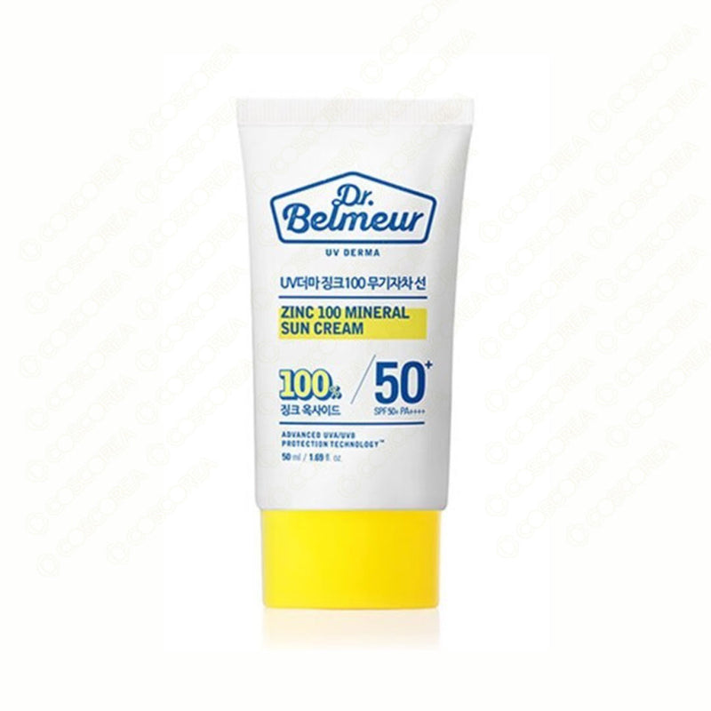 Dr.Belmeur UV Derma Zinc 100 Mineral Sun Cream 50ml