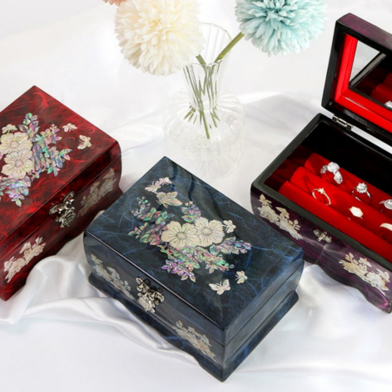 Hanji Mother-of-Pearl Jewelry Box 15cm
