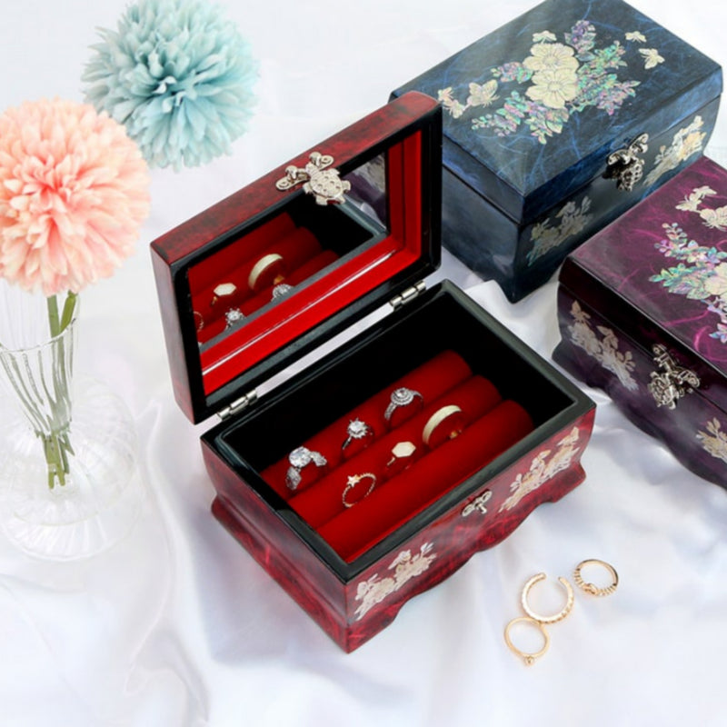 Hanji Mother-of-Pearl Jewelry Box 15cm