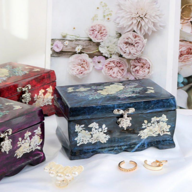 Hanji Mother-of-Pearl Jewelry Box 15cm