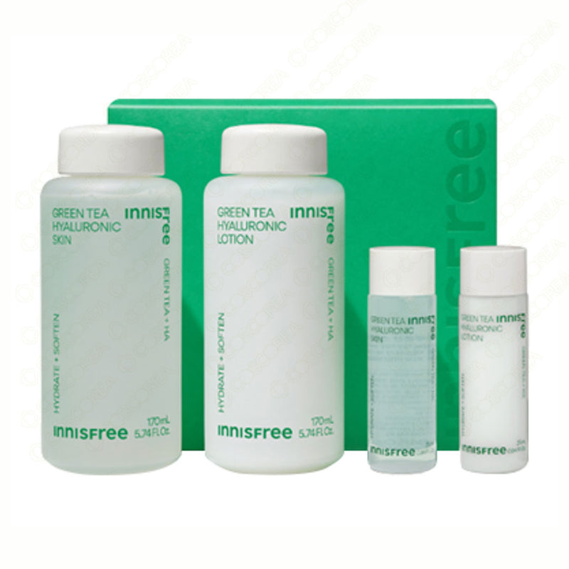 Innisfree Green Tea Hyaluronic Skincare 2pcs Set