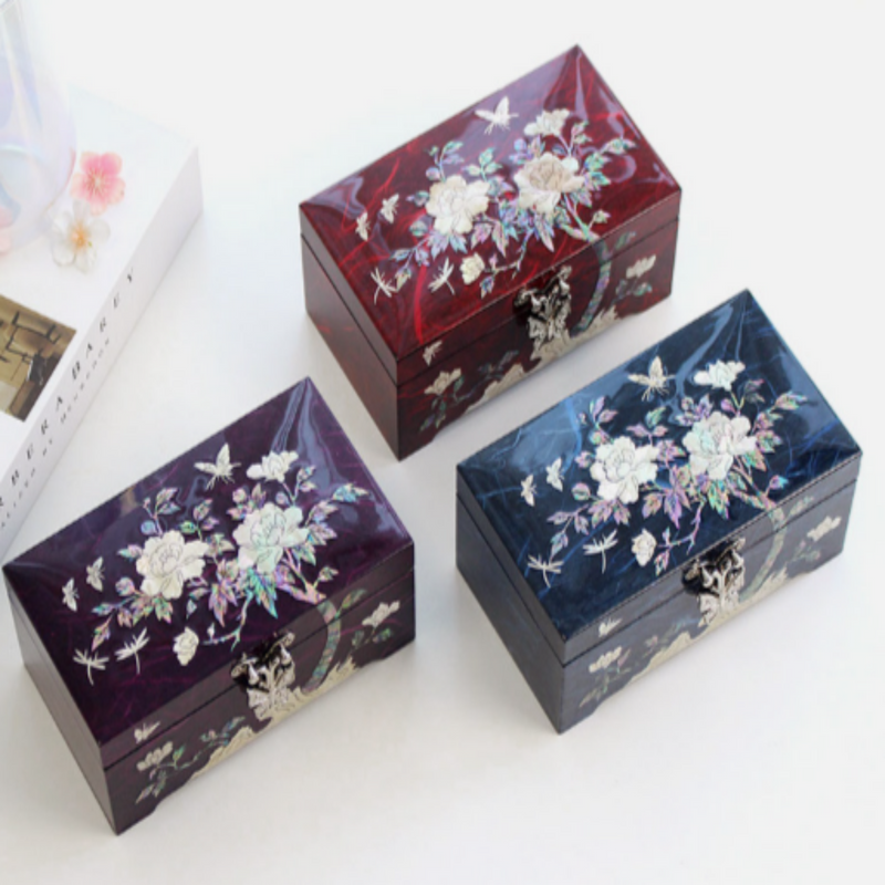 Mother-of-Pearl Mini Jewelry Box 15cm – Single Layer