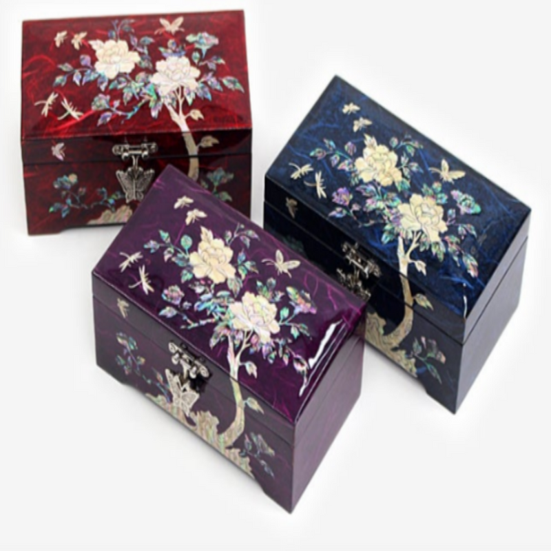 Mother-of-Pearl Mini Jewelry Box 15cm – Single Layer