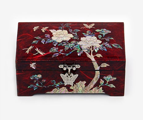 Mother-of-Pearl Mini Jewelry Box 15cm – Single Layer