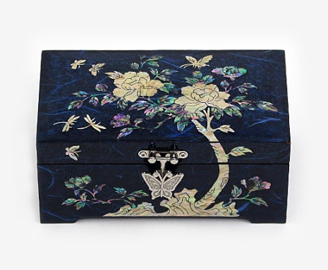 Mother-of-Pearl Mini Jewelry Box 15cm – Single Layer