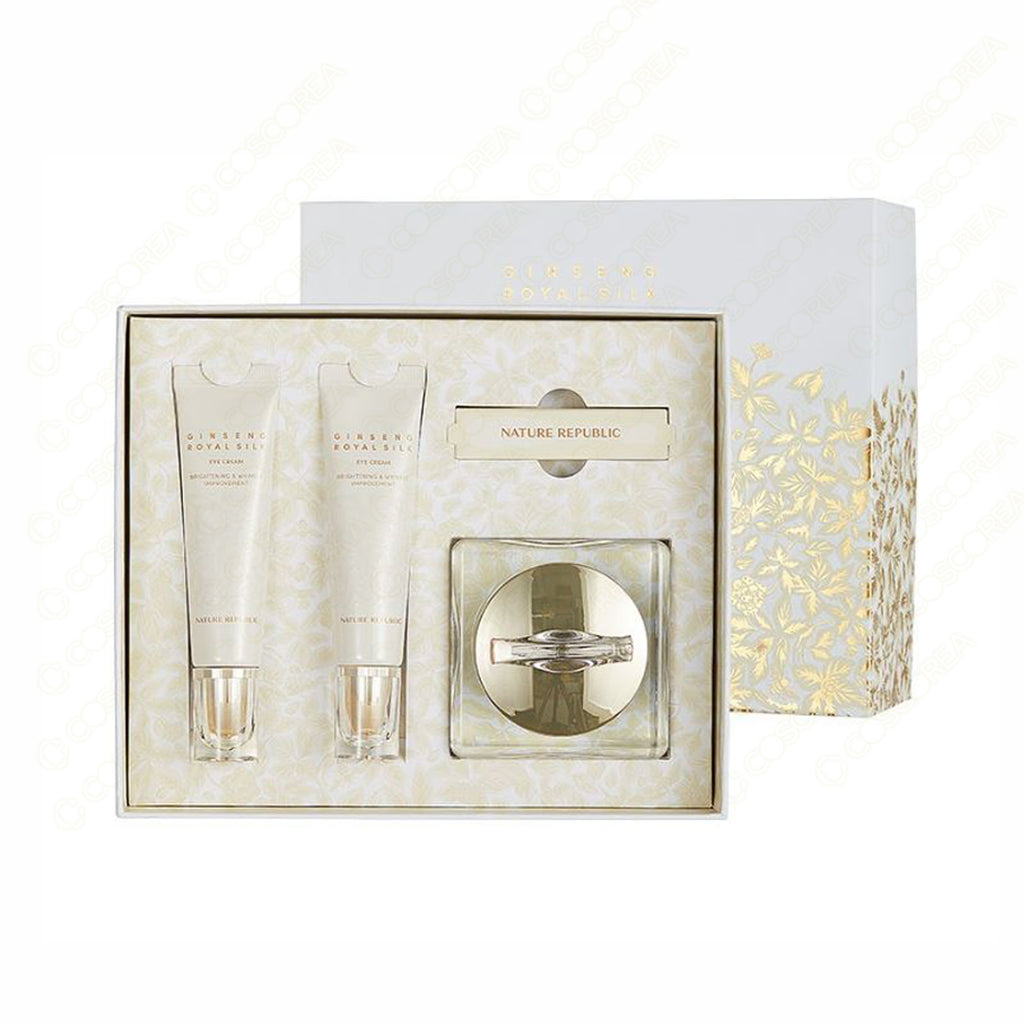 NATURE REPUBLIC GINSENG  SILK化粧品セット Nature Republic Ginseng Royal Silk Watery EyeCream with