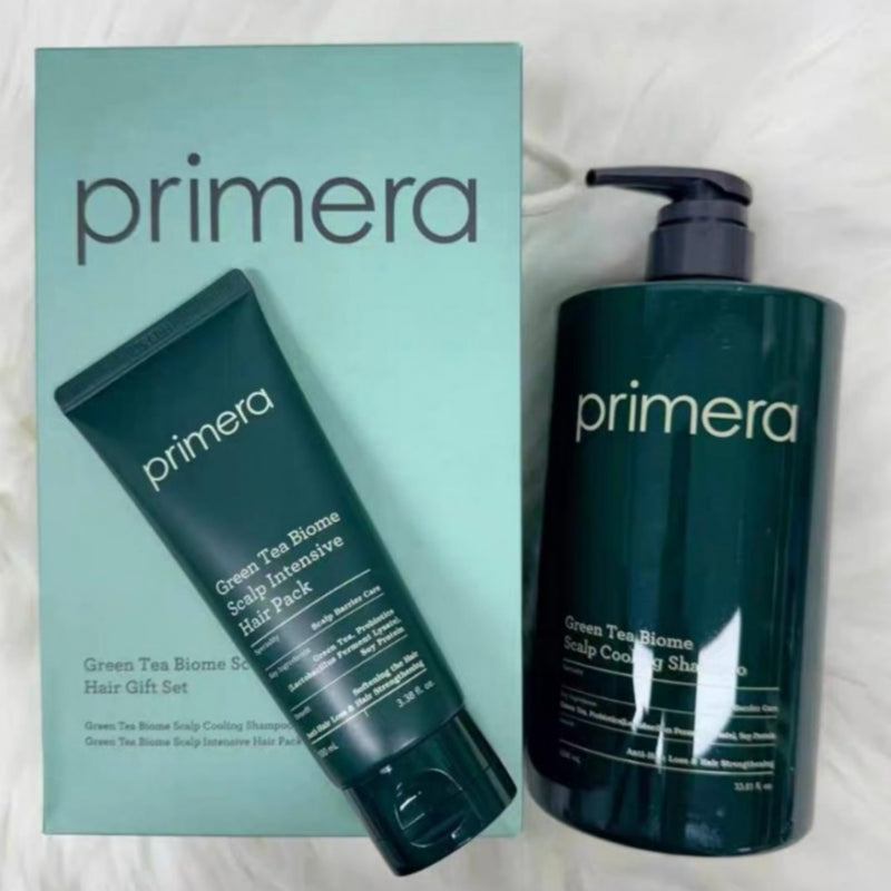 PRIMERA Green Tea Scalp Cooling Hair 2pcs Gift Set