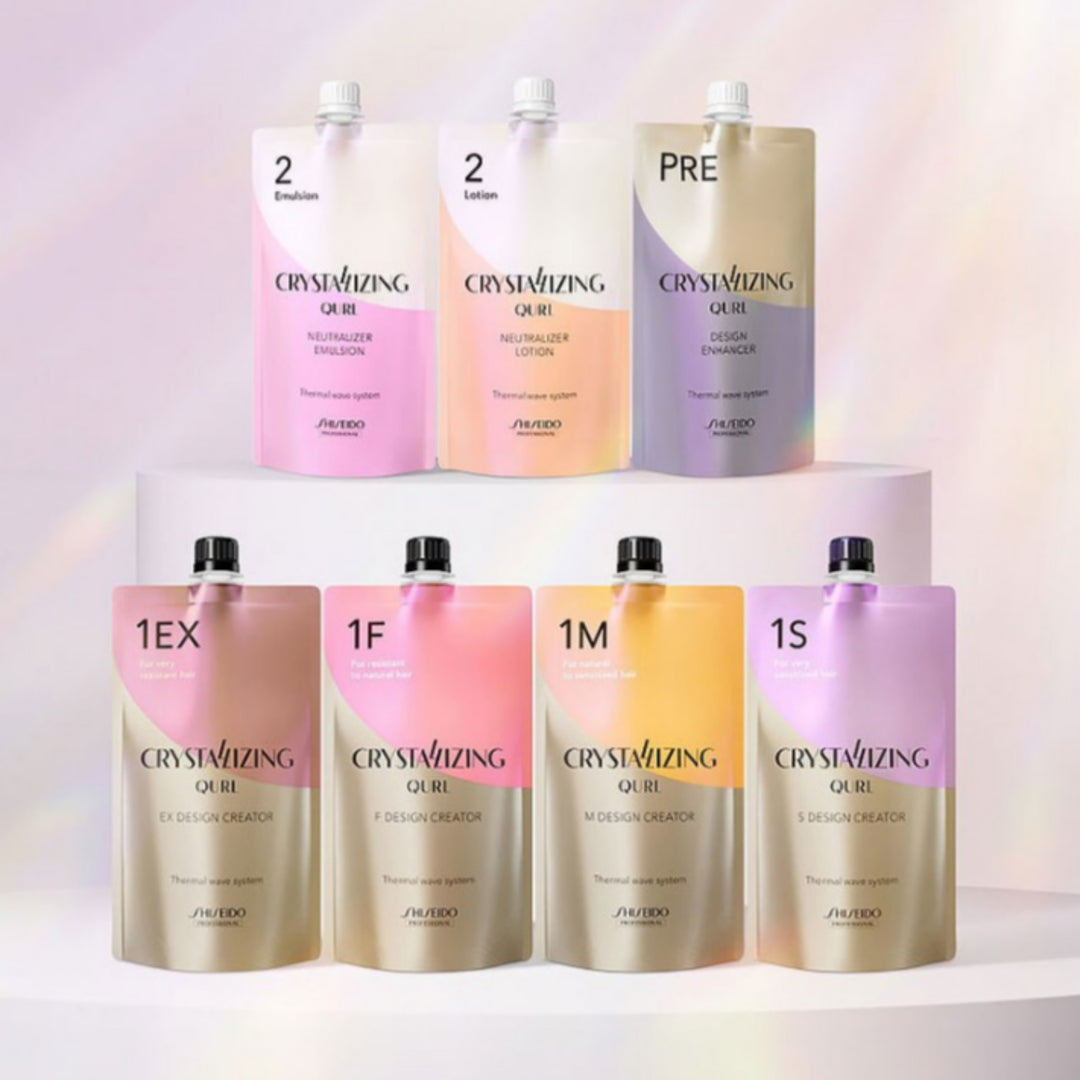 SHISEIDO CRYSTALIZING QURL セット Shiseido Crystallizing Qurl Hair Wave Perm Set F1 +