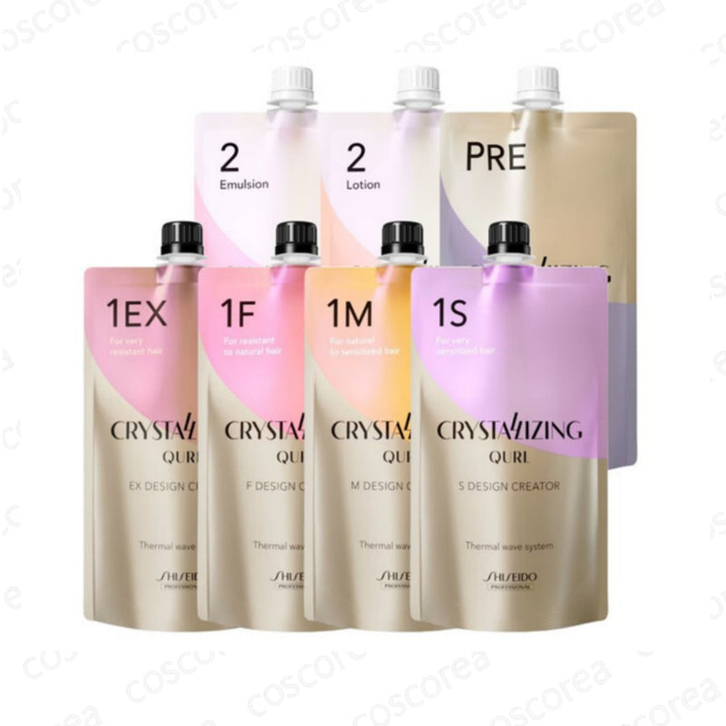 [NEW] SHISEIDO Crystallizing Qurl Perm Wave Perm 400g (EX/F/M/S)