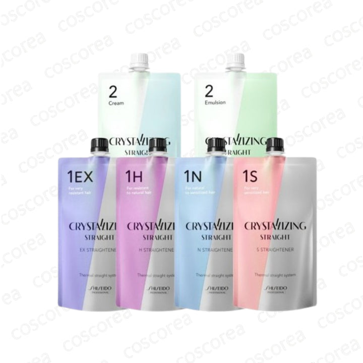 SHISEIDO CRYSTALIZING QURL セット NEW] SHISEIDO Crystallizing Qurl Perm Wave Perm 400g (EX/F/M/S)